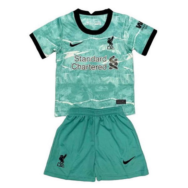 Camiseta Liverpool Segunda Niños 2020-21 Verde